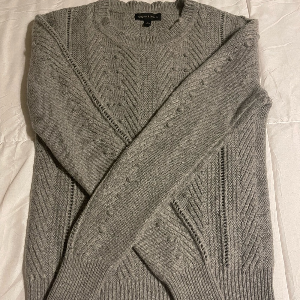 Banana Republic Gray Chunky Sweater